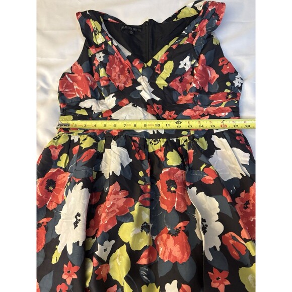 LAFAYETTE 148 Blamu 100% Silk Floral Crisscross A-Line Dress 14 Formal Party - Picture 13 of 13